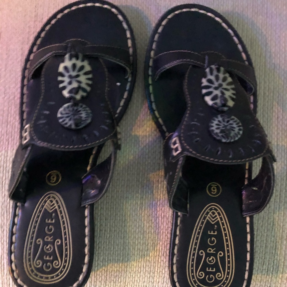 George slip on sandals